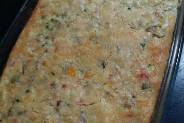Torta de bacalhau de liquidificador