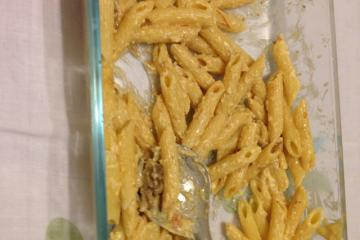 Macarrão penne ao molho branco