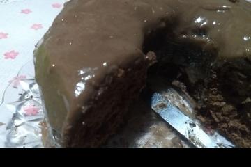 Bolo de chocolate de liqüidificador