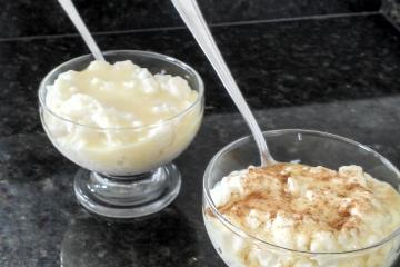 Arroz doce sem leite condensado