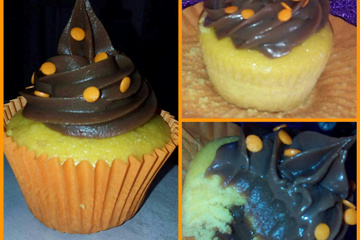 Cupcake de cenoura com Brigadeiro