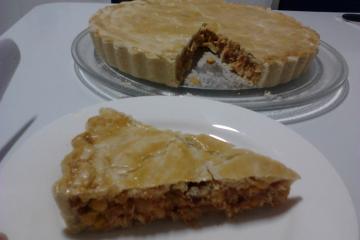 Torta de frango com massa podre diferente