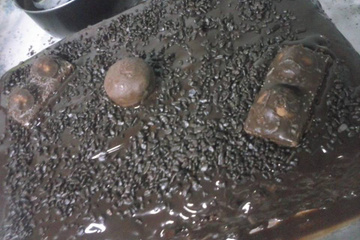 Bolo trufado de brigadeiro branco e preto