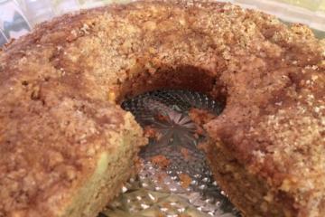 Bolo de aveia com maçã e banana