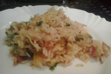 Arroz com mexilhão