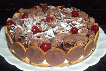 Torta holandesa com chocolate