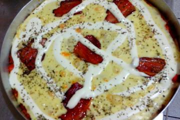 Pizza rápida de liquidificador