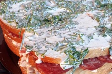 Sanduíche de salame