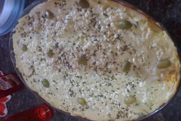 Lasanha com massa de panqueca