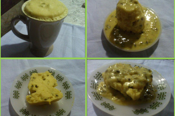 Bolo de caneca sabor maracujá de micro-ondas
