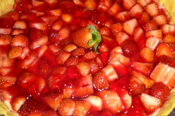 Torta de morango prática