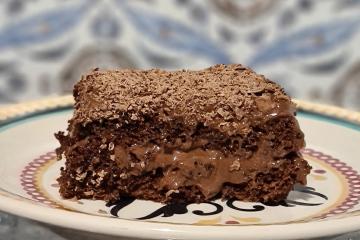 Bolo mousse de chocolate