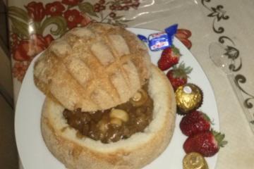 Pão italiano recheado