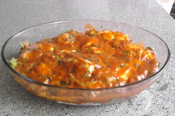 Filé de merluza à parmegiana