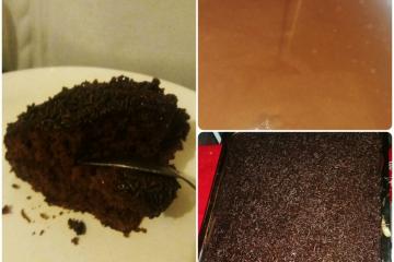 Bolo de chocolate muito fofo