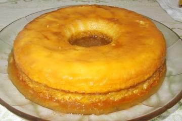 Bolo pudim de laranja
