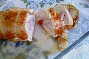 Filé de frango recheado