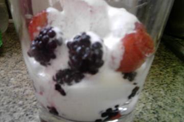 Chantilly light com frutas