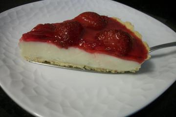 Torta de morango com iogurte
