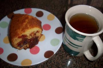 Bolo de fubá com goiabada