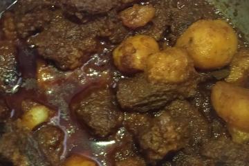 Peito de boi feito na panela de pressão