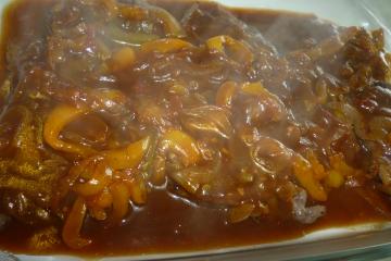 Bife ao molho barbecue