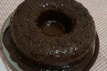 Bolo de chocolate de liqüidificador
