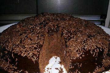 Bolo de chocolate de liquidificador