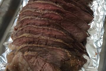 Picanha na mostarda e sal grosso
