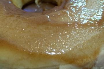 Pudim de pão no microondas