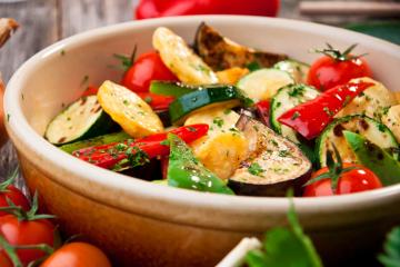 Legumes assado