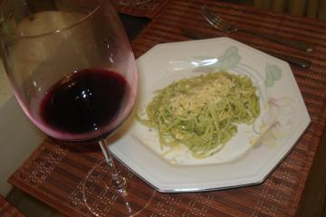 Espaguete ao pesto