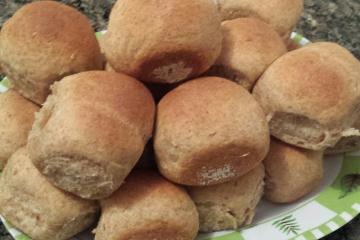 Pão de farelo de trigo e trigo integral