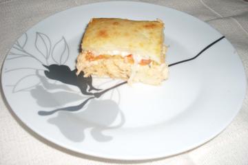 Torta cremosa de frango de liquidificador