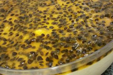 A mousse de maracujá