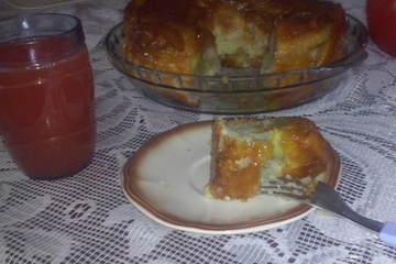 Torta de banana no liquidificador
