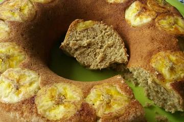 Bolo de banana da terra fit