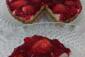 Torta de morango prática