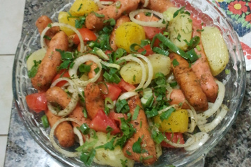 linguiça de frango ao forno