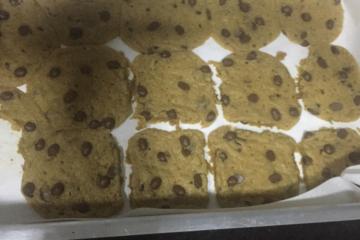Cookies com gotas de chocolate