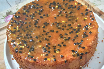 Bolo de maracujá de liquidificador fácil