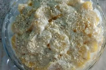Batata Gratinada com Requeijão