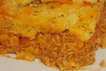 Torta de milho com frango
