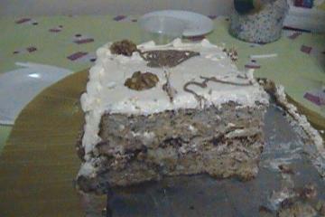 Bolo de nozes festivo
