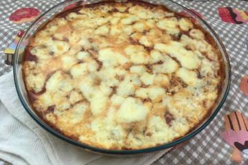 Arroz à parmegiana de forno
