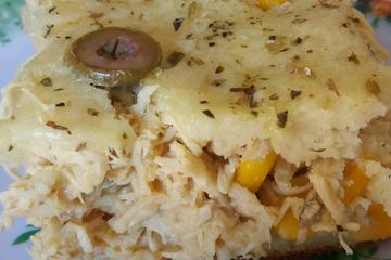 Torta de frango cremosa da Aline