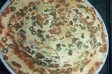 Pizza rápida de liquidificador