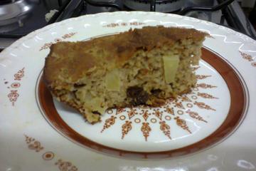 Torta Integral de aveia e maçã light