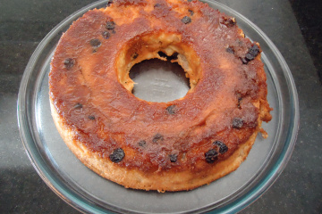 Pudim de pão rápido e fácil