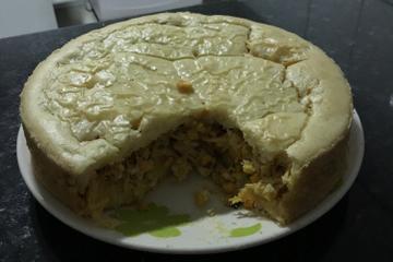 Torta de frango cremosa da Aline